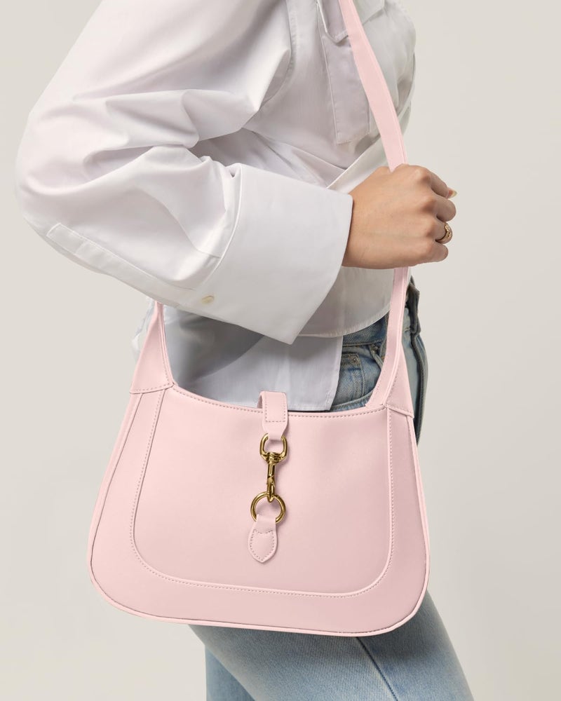 Apryl Shoulder Bag for Women - Small Shoulder Purses - Top Handle Structured Handbags - Adjustable Strap Vegan Leather - Image 4